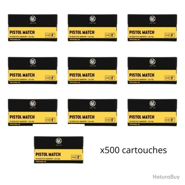Munitions RWS cal.22lr professional line pistol match par 500