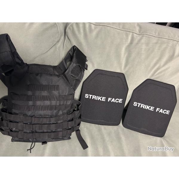 Gilet tactique + deux plaques nij 3+