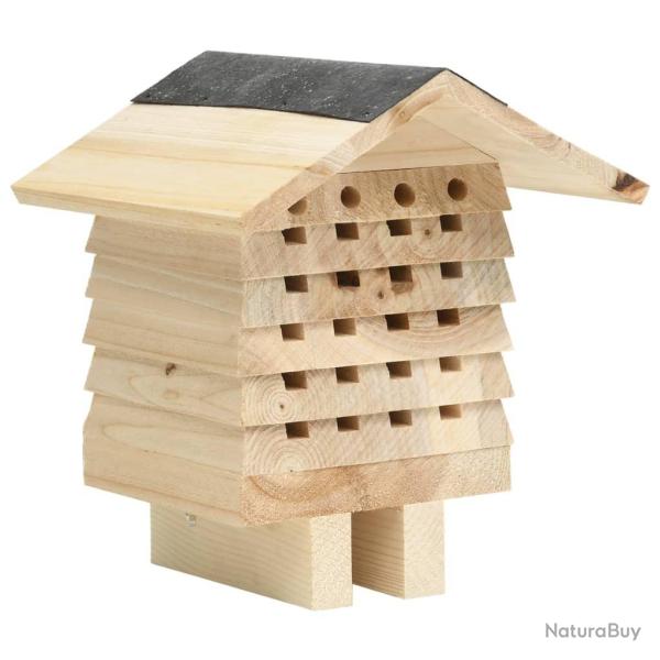H�tel d'abeilles Bois de sapin massif 22x20x20 cm