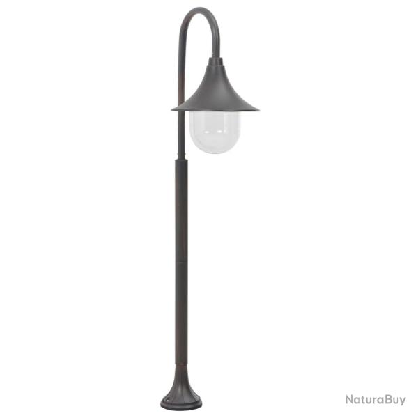 Lampadaire de jardin E27 120 cm Aluminium Bronze alsavelo