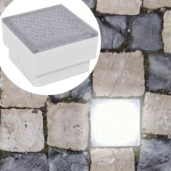 Lampes LED enterr&eacute;es 12 pcs 100x100x68 mm alsavelo