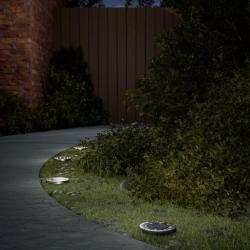 Lampes solaires de sol et piquets de sol ext&eacute;rieur 4 pcs