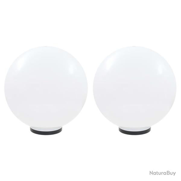 Lampes � LED sous forme de boule 2 pcs Sph�rique 50 cm PMMA