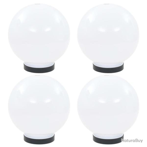 Lampes � LED sous forme de boule 4 pcs Sph�rique 20 cm PMMA