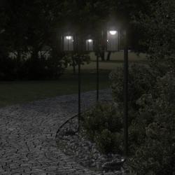 Lampadaire d'ext&eacute;rieur noir 100 cm acier inoxydable