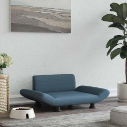 Lit pour chien gris fonc&eacute; 70x45x28 cm tissu alsavelo