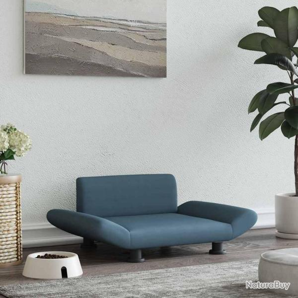 Lit pour chien gris fonc� 70x45x28 cm tissu alsavelo