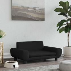 Lit pour chien noir 70x45x33 cm velours