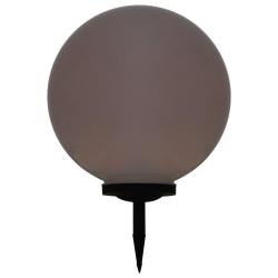 Lampe LED solaire d'ext&eacute;rieur sph&eacute;rique 50 cm RVB