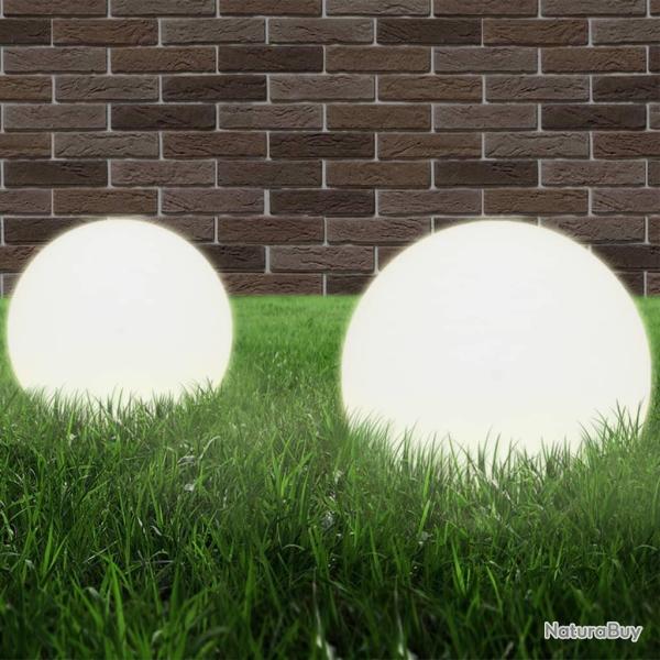 Lampe � LED sous forme de boule 2 pcs Sph�rique 30 cm PMMA