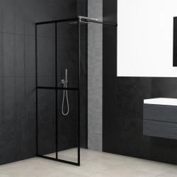 &Eacute;cran de douche Verre tremp&eacute; transparent 80x195 cm alsavelo