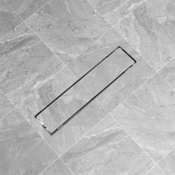 Drain de douche lin&eacute;aire 530 x 140 mm Acier inoxydable alsavelo
