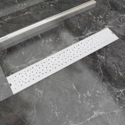 Drain de douche lin&eacute;aire 730 x 140 mm Acier inoxydable