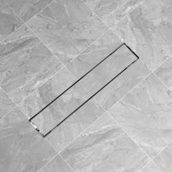 Drain de douche lin&eacute;aire 630 x 140 mm Acier inoxydable alsavelo