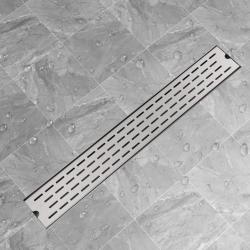 Drain de douche lin&eacute;aire 830 x 140 mm Acier inoxydable alsavelo