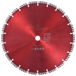 Disque de coupe diamant&eacute; avec acier turbo 300 mm