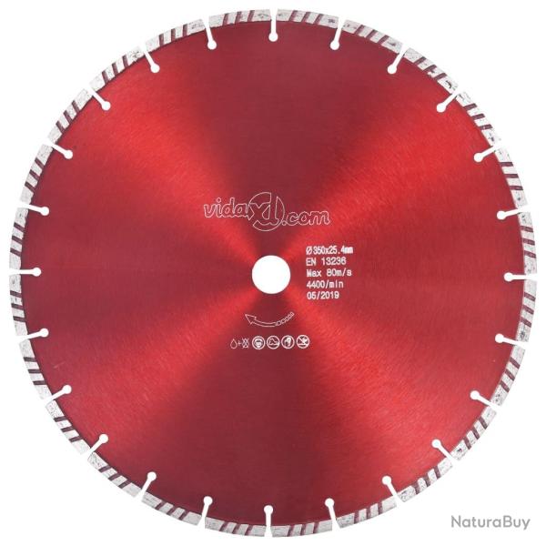 Disque de coupe diamant� avec turbo Acier 350 mm