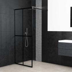 &Eacute;cran de douche Verre tremp&eacute; transparent 90x195 cm alsavelo