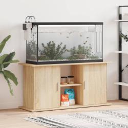 Support d'aquarium ch&ecirc;ne sonoma 121x41x58 cm bois d'ing&eacute;nierie