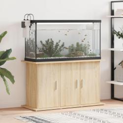 Support d'aquarium ch&ecirc;ne sonoma 101x41x58 cm bois d'ing&eacute;nierie
