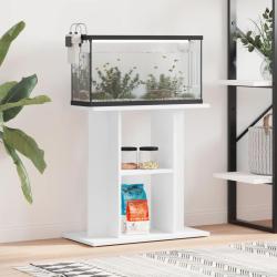 Support pour aquarium blanc 60x30x60 cm bois d'ing&eacute;nierie