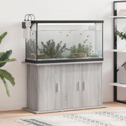 Support pour aquarium sonoma gris 101x41x58cm bois d'ing&eacute;nierie