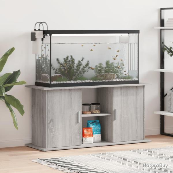 Support pour aquarium sonoma gris 121x41x58cm bois d'ing�nierie
