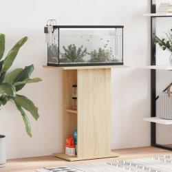 Support pour aquarium ch&ecirc;ne sonoma 60,5x36x72,5 cm