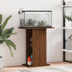 Support pour aquarium ch&ecirc;ne marron 60,5x36x72,5 cm
