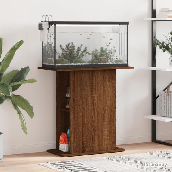 Support pour aquarium ch�ne marron 75x36x72,5 cm