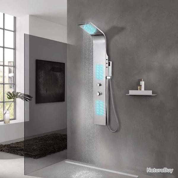 Syst�me de panneau de douche acier inoxydable incurv�