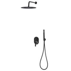 Syst&egrave;me de douche Acier inoxydable 201 Noir