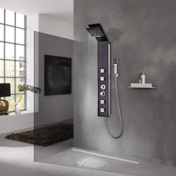 Syst&egrave;me de panneau de douche Verre Marron