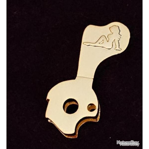 Marteau pour 1911 plaqu� or - silhouette f�minine