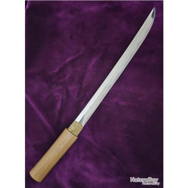 Magnifique Sabre Japonais : WAKIZASHI par Jumyo, en SHIRASAYA (16e si�cle !! - fin Muromachi).