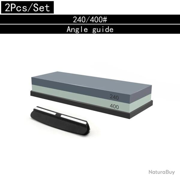 Pierre a Eau pour Aiguiser les Couteaux Double Face, Modele: 240/400