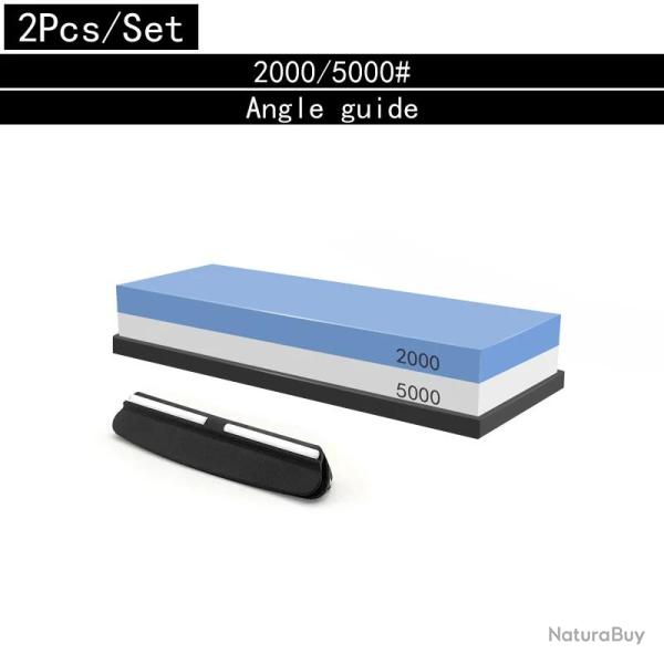 Pierre a Eau pour Aiguiser les Couteaux Double Face, Modele: 2000/5000