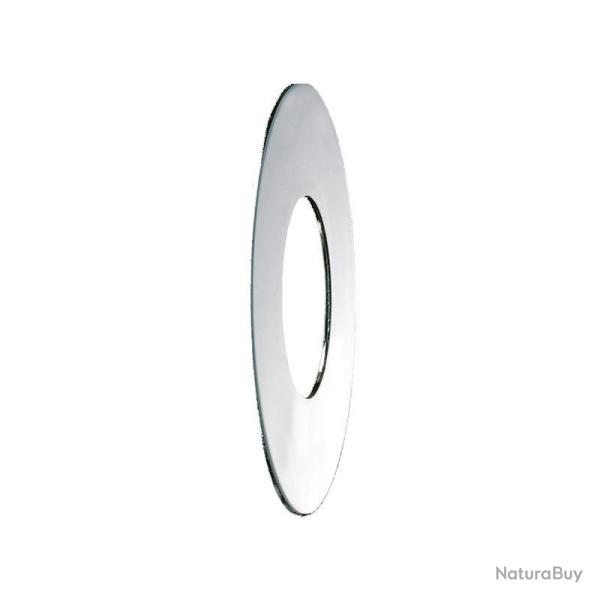 Paire de rosace plate Delabie D34x65mm en laiton chrom�