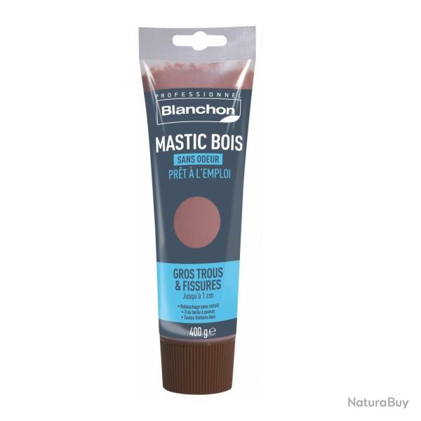 Mastic bois Blanchon tube 400g nuancier bois blanc sans odeur pr�t � l'emploi