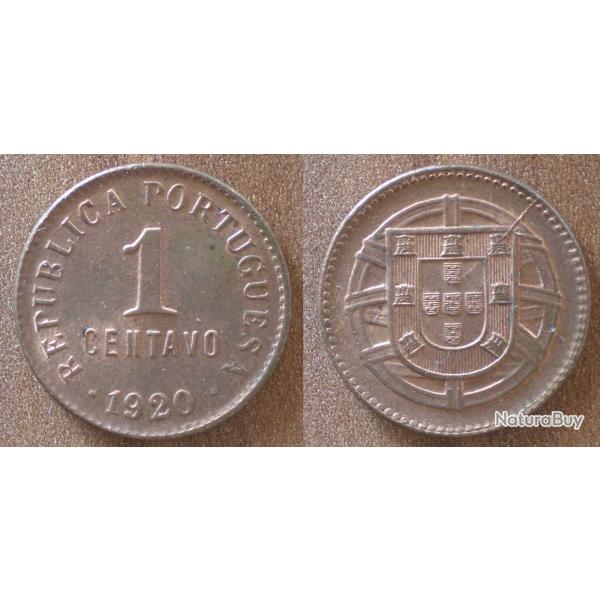 Portugal 1 Centavo 1920 Piece Centavos Europe Escudos Escudo