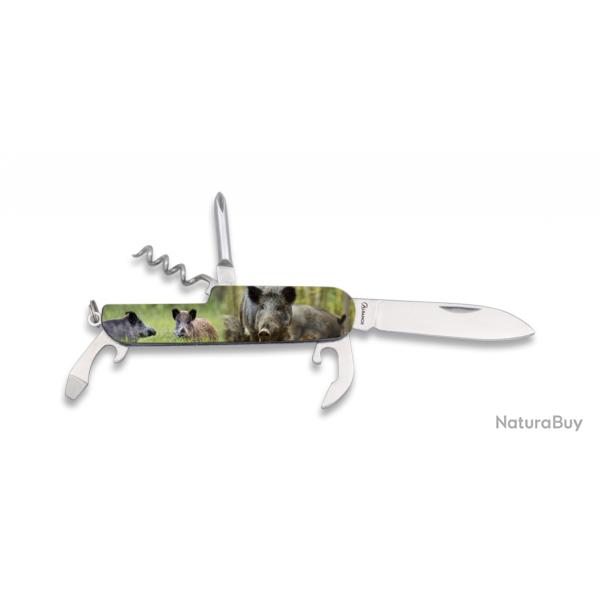 Couteau multifonctions chasse aux sangliers