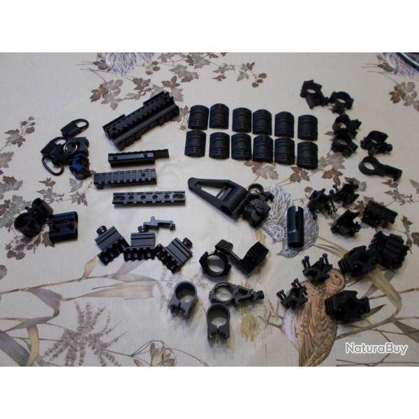 Gros Lot Picatinny / Weaver / Quick Release  ( Equipement Tactique et Tir )
