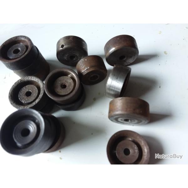 Lssoirs  en calibres 16, diam�tre du filetage 7,6,5,, au choix , diff�rents mod�les  et f�rmes.