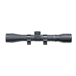 Lunette de tir Walther 4x32 - Rev&ecirc;tue caoutchouc - Avec montage