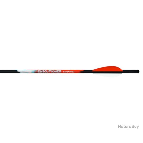 Flches Black Eagle Executioner .001 avec plumes en plastique 2 pouces 6 20 pouces