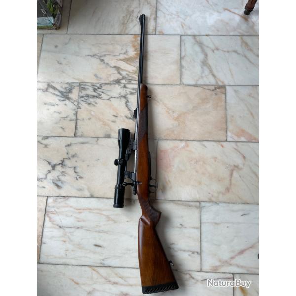 Carabine Brno ZKK 602 cal 375 HH avec lunette Swarovski  1.5-6x42 montage pivotant