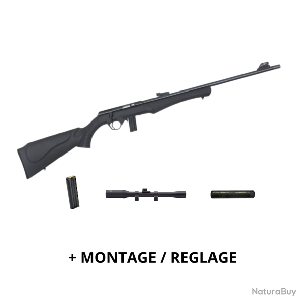 Pack pr�t � tirer Carabine Rossi 8122 Synth�tique - Cal. 22 LR - 22 LR / 53 cm / Pack Special