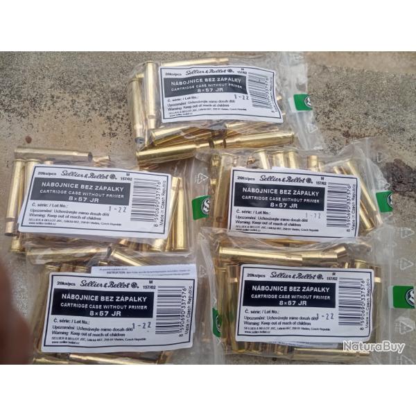 �tuis calibre 8x57 JR a bourelet 'pour arme de chasse en 318