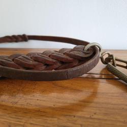 BELLE LAISSE FOUET EN CUIR TRESSE ..