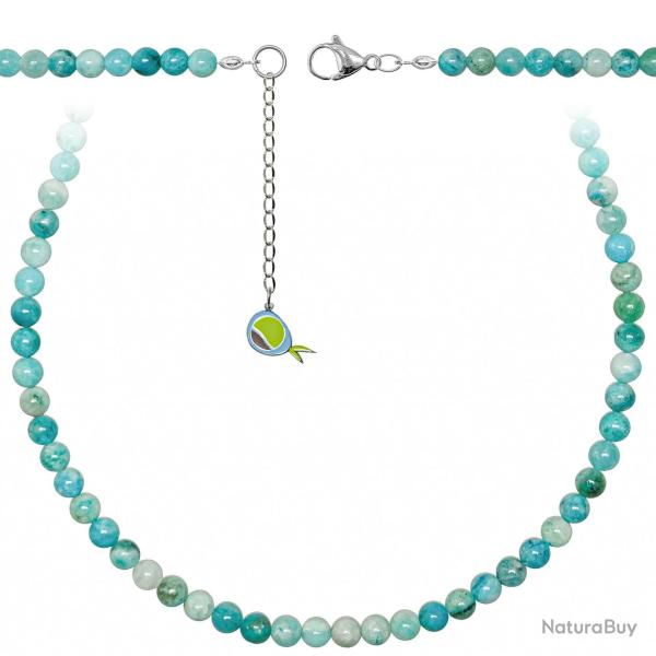 Collier en h�mimorphite - Perles rondes 6 mm - 43 cm